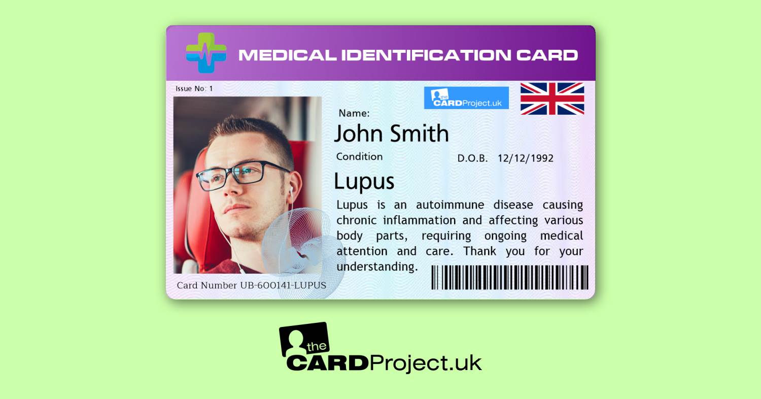 Lupus Premium Photo Medical ID Card (FRONT)